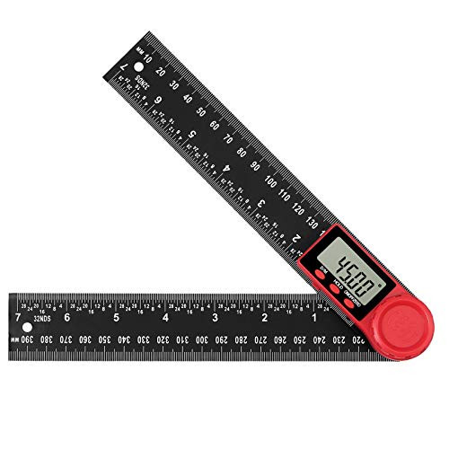 eSynic Digital Angle Finder Protractor 8 Inch/200mm Carbon Fiber plus ABS Angle Finder Ruler Electronic Digital Angle Ruler with Zeroing Resetting LCD Display for Woodworking,Construction,Repairing etc. eSynic Digital Angle Finder Protractor 8 Inch/200mm Carbon Fiber plus ABS Angle Finder Ruler Electronic Digital Angle Ruler with Zeroing Resetting LCD Display for Woodworking,Construction,Repairing etc.