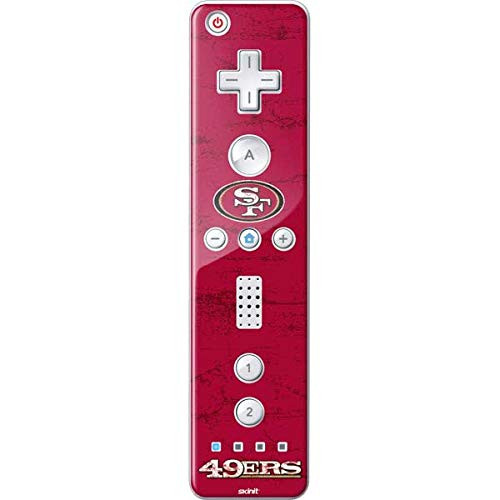 Skinit Decal Gaming Skin Compatible with Wii Remote Controller - Officially Licensed NFL San Francisco 49ers Distressed Design Skinit Decal Gaming Skin Compatible with Wii Remote Controller - Officially Licensed NFL San Francisco 49ers Distressed Design