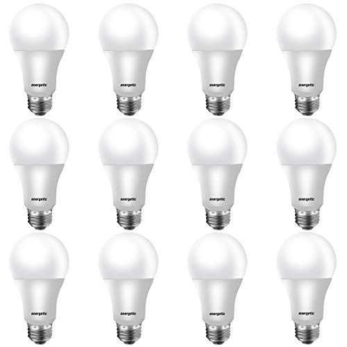 LED Light Bulbs 60 Watt Equivalent, Warm White 3000K A19 LED Bulb, E26 Base, 750 Lumens, UL Listed, 12 Pack