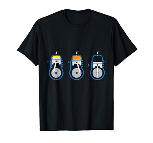 Piston-Port Two-Stroke Engine T-Shirt