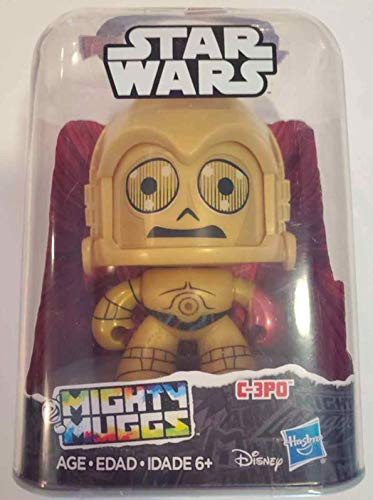 Star Wars Mighty Muggs C-3PO Red Arm -Measures Approx. 4" Tall- with 3 Facial Expressions 16