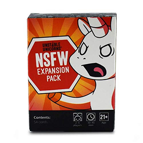 Unstable Unicorns Not Safe For Work -NSFW- Expansion Pack - designed to be added to your Unstable Unicorns Card Game -for ages 21 plus-