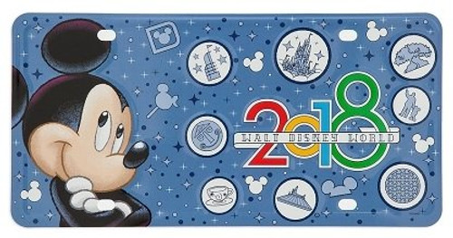 Disney Parks License Plate - 2018 Mickey Mouse - Walt Disney World Disney Parks License Plate - 2018 Mickey Mouse - Walt Disney World