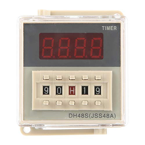 Digital Delay Timer Relay Timer Relay Switch-on Delay Timer Relay Digital Display 0.01s-99H99M Acc 220v with Base, for Remote Control, Communication, Automatic Control