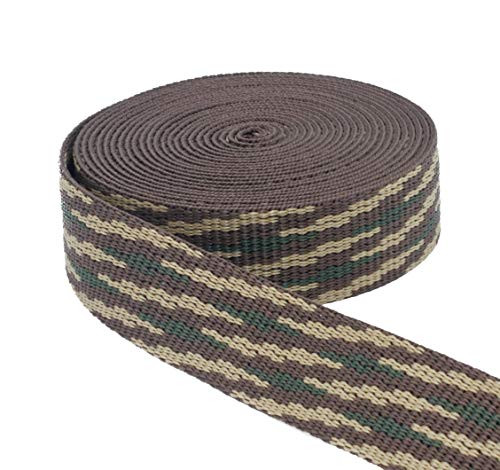 2 Inch Polypropylene Webbing: 5 Yards Heavy Weight 2" Strap - Webbing Plus -Camo-