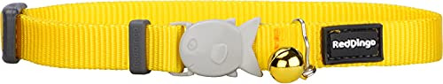 Red Dingo Classic Cat Collar, One Size Fits All, Yellow