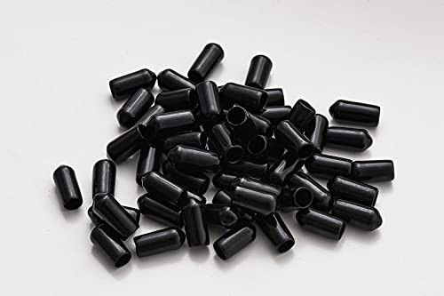 asweo 1/4" Screw Thread Protectors -Black, 25 PCS-
