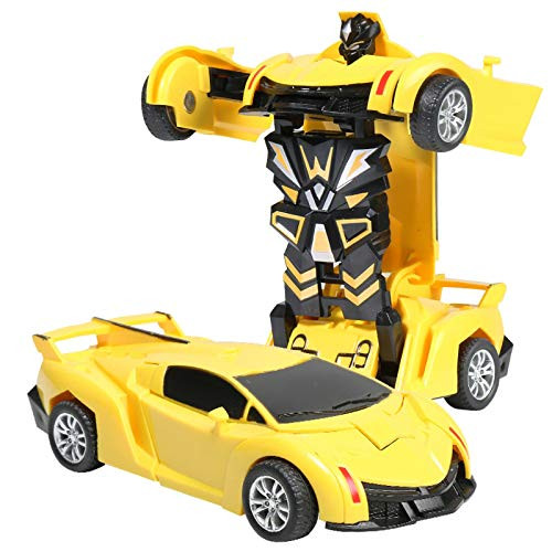 Remote Control Car Transforming Robot, Transform Car Robot with One Button Transformation and 360 Degree Rotating Drifting, RC Cars Robot Toys for Kids Boys and Girls