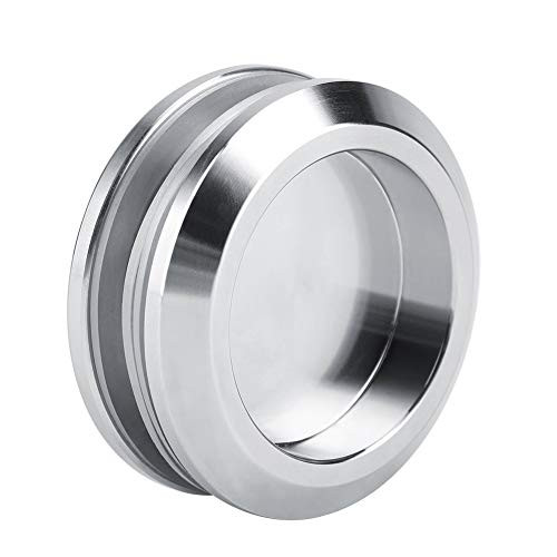 Yosoo Shower Glass Door Knob Stainless Steel Bathroom Round Back-to-Back Handle Pull Hardware