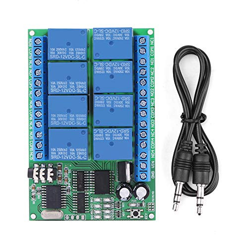Phone Voice Decoder Relay,DC 12V 8CH DTMF Remote Control Relay Relay Phone Voice Decoder Remote Controller Switch Module