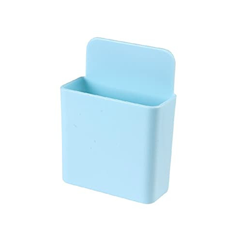 Anncus 1pc Storage Box Remote Control Air Conditioner Storage Case Mobile Phone Plug Holder Stand Container Wall Mounted Organizer - -Color: Orange-