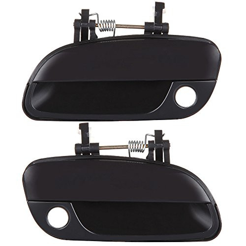 ANPART Front Driver Passenger Side Replacement Exterior Door Handles for 2001-2005 for Hyundai Elantra Black-2pcs-