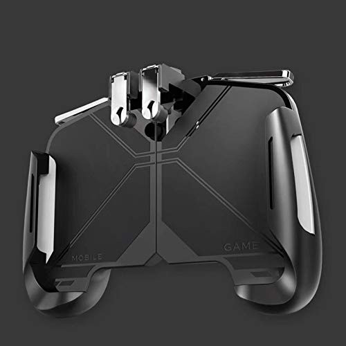 Jinxuny Mobile Game Controllers, Gaming Grip with L1R1 Gaming Trigger, Fire Button Handle Grip Shooter Controller for AK16 PUBG Game Survival for Android  and  iOS Black