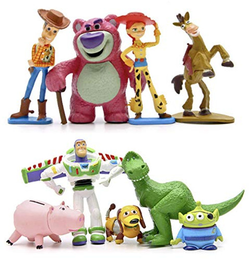 Toy Story Figures Set - 9 Pcs Toy Story Cupcake Toppers - Toy Story Birthday Party Supplies with Woody, Buzz Lightyear, Jessie, Lotso, Bullseye, Rex, Alien, Slinky, Hamm - Toy Story Cake Decorations Toy Story Figures Set - 9 Pcs Toy Story Cupcake Toppers - Toy Story Birthday Party Supplies with Woody, Buzz Lightyear, Jessie, Lotso, Bullseye, Rex, Alien, Slinky, Hamm - Toy Story Cake Decorations