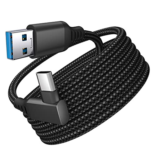 Vbiwwxos Link Cable Compatible for Oculus Quest 2, Fast Charing  and  PC Data Transfer USB C 3.2 Gen1 Cable for VR Headset and PC Gaming -16ft/5m-