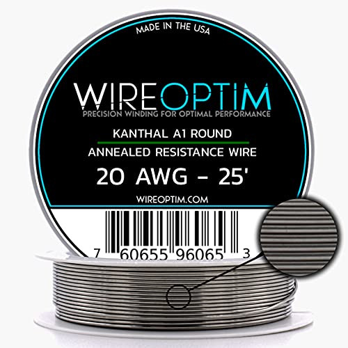 WIREOPTIM Kanthal A1 Resistance Wire 20 AWG - 25 Feet