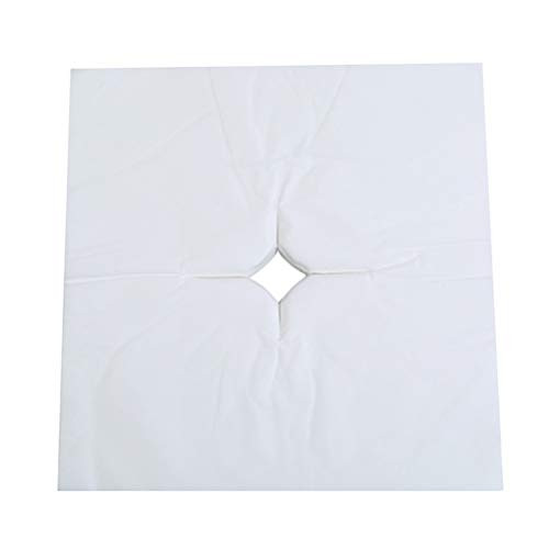 ARTIBETTER 100pcs Disposable Face Cradle Covers Massage Headrest Cover Non Sticking Cradles No Woven for SPA Beauty Salon Massage Tattoo Hotels Mattress Cover