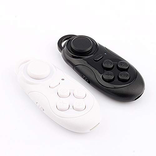 Calvas 3in1 Bluetooth Gamepad Game Controller Wireless Selfie Remote Shutter For Iphone IOS SAMSUNG PC laptop TV Box - -Color: Black-