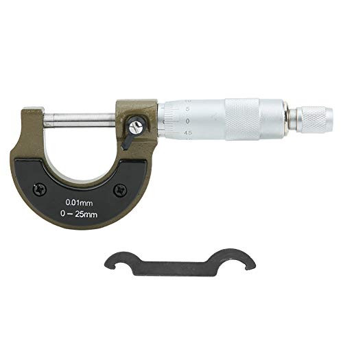 Micrometer, Calipers Measuring Tool Premium Outside Micrometer External Metric Measuring Instrument Machinist Measuring Tools 0?25mm