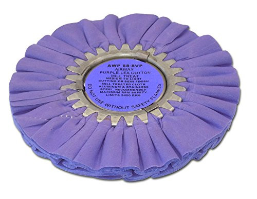 Zephyr AWP 58-8 VP Purple-Lea Airway Cotton Mill Treat Buffing Wheel