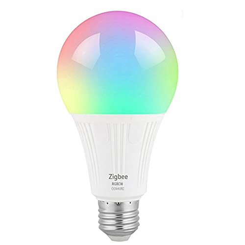 QIUQIAN Tuya E27 Smart Light Bulbs, Dimmable WiFi LED Light Bulbs, RGB Color Changing Light Bulb Compatible with Alexa Google Home, App Remote Control, Need a Gateway