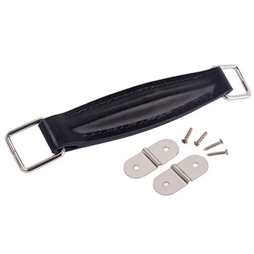 EXCEART Guitar Amp Handle Guitar Amplifier PU Leather Handle Vintage Guitar Amplifier Strap-Black-
