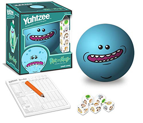 Rick and Morty Yahtzee Meeseeks Edition | Shake, Score & Shout Dice Game | Officially Licensed Rick and Morty Dice Game