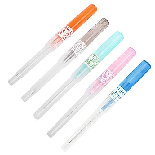 Ear Nose Piercing Needles, CINRA 10pcs Mix Size 14G 16G 18G 20G 22G Gauge Ear Nose Piercing Needles IV Catheter Needles Kit Piercing for Piercing Start Kits Body Piercing Tattoo Tools -Mix Size-