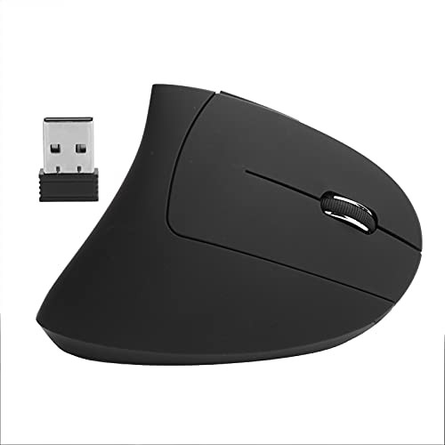 Optical Vertical Mouse Wireless 6D 5th Gen Ergonomic Right Hand Gaming Office Computer Mice Wireless Vertical Mouse Silent Mice-Black-