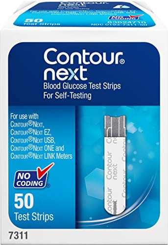 CONTOUR NEXT Blood Glucose Test Strips, 50 Count
