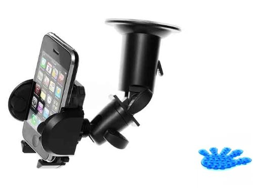 Universal Windshield Car Window Mount Dock Suction Cup Holder Cradle for T-Mobile Blackberry Bold 9700 9780 9900 -Comes with Suction Phone Holder-