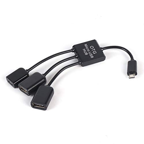profectlen Rechargeable Micro USB Hub OTG Connector Spliter Power Charging Cable for Smart Phone Computer Tablet PC Data Wire