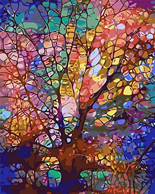 DIY Color Paint by Numbers for Adults Beginner and Kids?Tree of Life Adults' Paint-by-Number Kits On Canvas Oil Number Painting Kit Acrylic Paint Kits Adult Crafts 16x20 Inchs DIY Color Paint by Numbers for Adults Beginner and Kids?Tree of Life Adults' Paint-by-Number Kits On Canvas Oil Number Painting Kit Acrylic Paint Kits Adult Crafts 16x20 Inchs