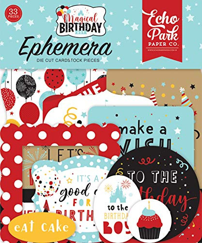 Echo Park Paper Company Magical Birthday Boy Ephemera