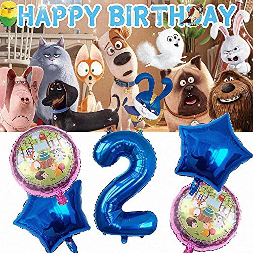 Secret Life Of Pets 2nd Party Supplies | Balloons | Decorations | Second | Two Year | For Girls | Banner | Backdrop | Birthday | Boys