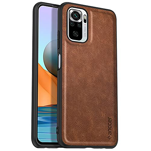 anccer Newborn Series Compatible with Xiaomi Redmi Note 10 4G Case, Redmi Note 10S Case -Brown-