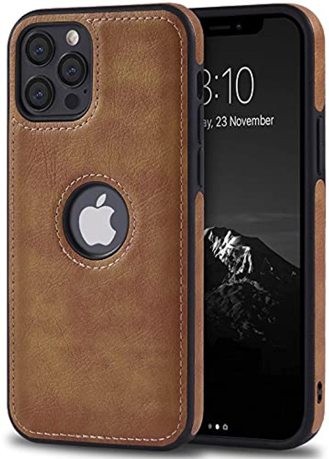 Compatible with iPhone 12 Pro Max Case Protective Leather Cover TPU Bumper Design Hybrid Case for iPhone 12 Pro Max 6.7 inch-Brown- -Brown, iPhone 12 Pro Max- Compatible with iPhone 12 Pro Max Case Protective Leather Cover TPU Bumper Design Hybrid Case for iPhone 12 Pro Max 6.7 inch-Brown- -Brown, iPhone 12 Pro Max-