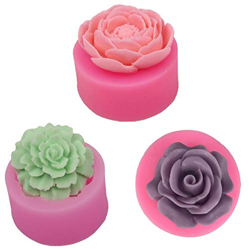 Allinlove 3 Pcs 3D Carnation Peony Flower Silicone Soap Molds Candle Molds Peonies Polymer Clay Mould Cake Decorating Tools Jello Sugar Chocolate Candy Fondant Molds Handmade Soap Mold Allinlove 3 Pcs 3D Carnation Peony Flower Silicone Soap Molds Candle Molds Peonies Polymer Clay Mould Cake Decorating Tools Jello Sugar Chocolate Candy Fondant Molds Handmade Soap Mold