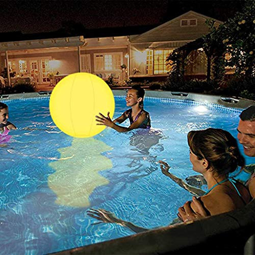 Pool Glowing Beach Ball, 13 Colors Changing LED Light Up Beach Ball Floating Inflatable LED Glowing Beach Ball with Remote for Home Patio Garden Swimming Party Decorations and Pool Toys Pool Glowing Beach Ball, 13 Colors Changing LED Light Up Beach Ball Floating Inflatable LED Glowing Beach Ball with Remote for Home Patio Garden Swimming Party Decorations and Pool Toys