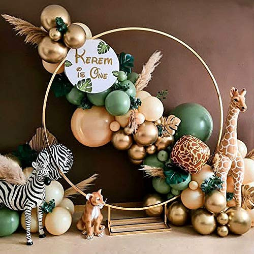 Topico Jungle Safari Theme Party Balloon Garland Kit, 86 Pcs With Animal Balloons and Palm Leaves for Kids Boys Birthday Party Baby Shower Decorations Topico Jungle Safari Theme Party Balloon Garland Kit, 86 Pcs With Animal Balloons and Palm Leaves for Kids Boys Birthday Party Baby Shower Decorations