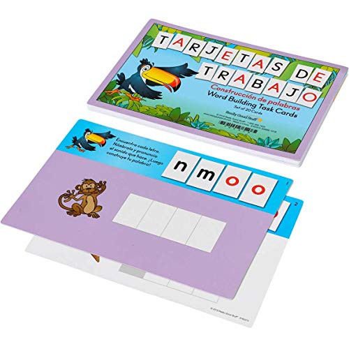 Really Good Stuff Tarjetas de Trabajo: ConstrucciA³n de palabras -Spanish Word Building Task Cards-