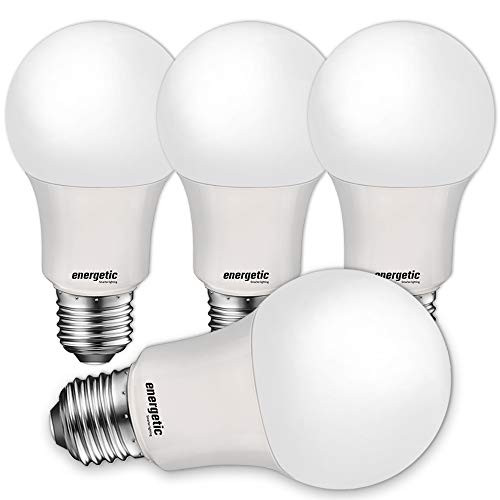 40W Equivalent A19 LED Light Bulb, Soft White 2700K, UL Listed, E26 Standard Base, Non-Dimmable LED Light Bulb, 4 Pack