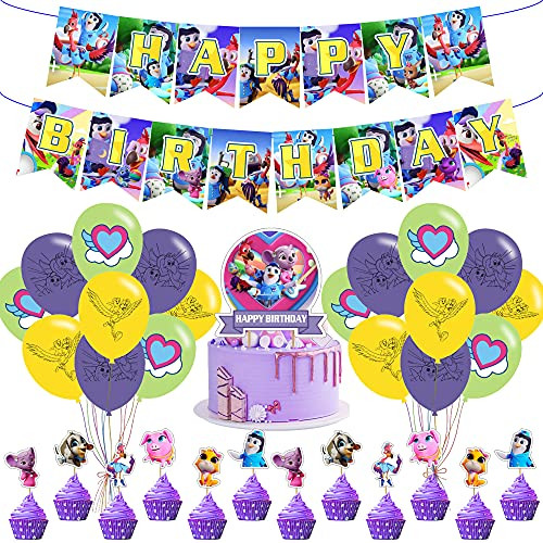 T.O.T.S Party Decorations TOTS T.O.T.S Birthday Party Supplies,Decorations for TOTS Includes Cake Topper Cupcake Toppers,Banner,Ballons for TOTS Theme Birthday Party