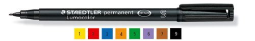 STAEDTLER LUMOCOLOR OHP Pen Medium - Black - Permanent Marker Pen DVD CD Glass Plastic Marker STAEDTLER LUMOCOLOR OHP Pen Medium - Black - Permanent Marker Pen DVD CD Glass Plastic Marker