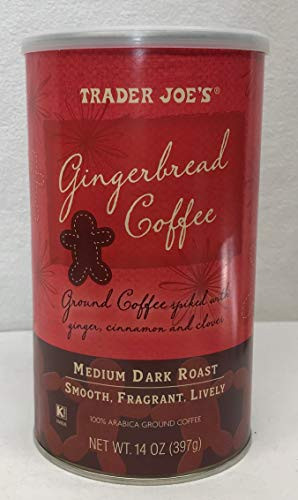 Trader Joes Gingerbread Coffee, Medium Dark Roast, 14 ounces