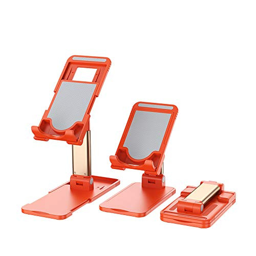 Docooler Adjustable Phone Stand Mobile Phone Tablet Desktop Stand Phone Holder Portable Scalable Folding Cellphone Tablet Universal Stand