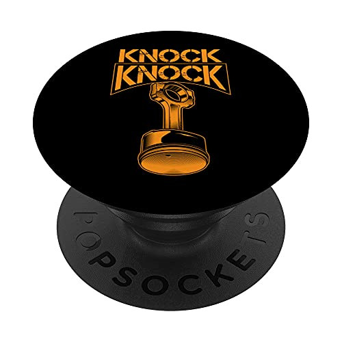 Cool Knock Knock | Funny Engine Piston Lover Engineers Gift PopSockets Swappable PopGrip