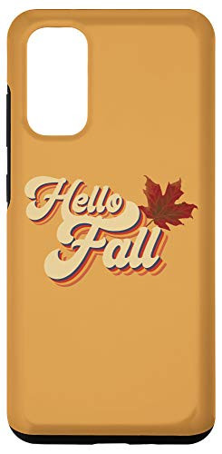 Galaxy S20 Fall Pumpkin Halloween Autumn Black and Orange Plaid Gift Case