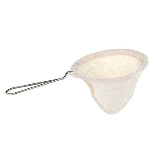 WJUKC Reusable Coffee Filter Bag Flannel Coffee Tea Strainer with Stainless Steel Handle drip Coffee Machine Accessories