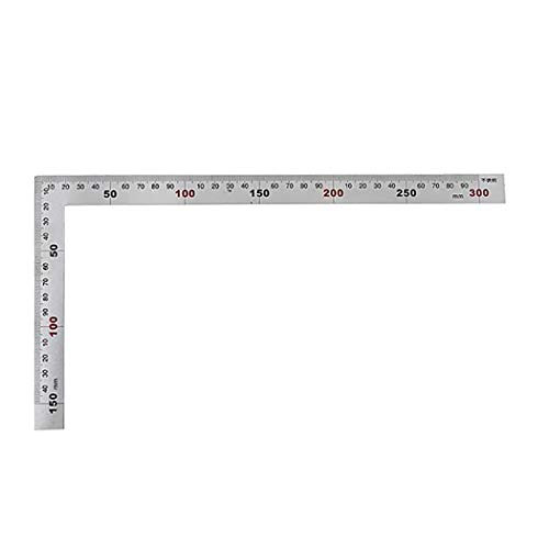 Measuring Ruler, JUSTDOLIFE Framing Square Stainless Steel Square Ruler Measuring Ruler Woodworking Tool